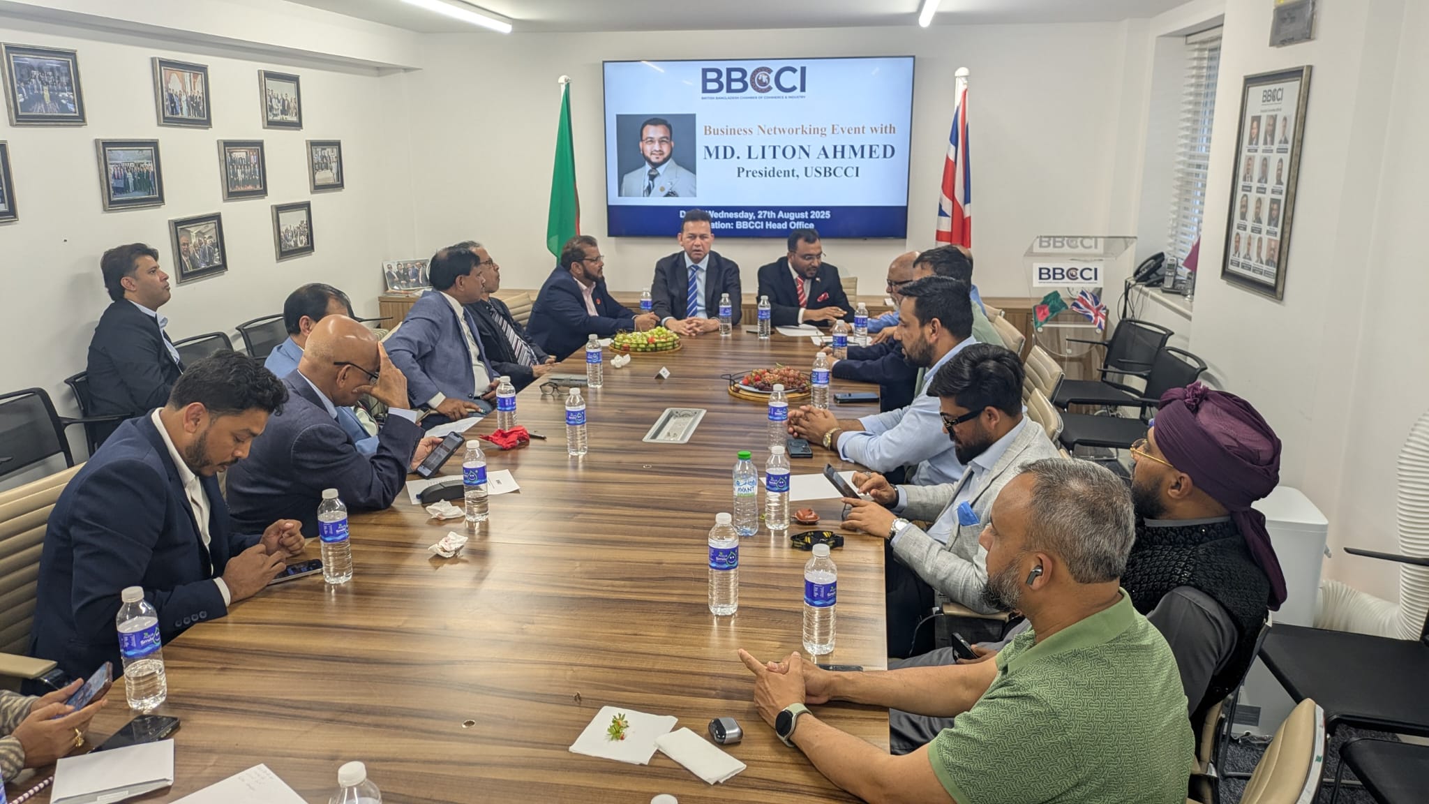 USBCCI President Md. Liton Ahmed Visits BBCCI Office in London to Strengthen U.S.–UK–Bangladesh Business Ties